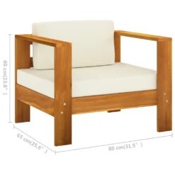 VidaXL 7-tlg. Garten-Lounge-Set Mit Creme Auflagen Massivholz Akazie -Stil Beet Verkaufsgeschäft c4a98ac454de1e2a60ac98b45f7f2577