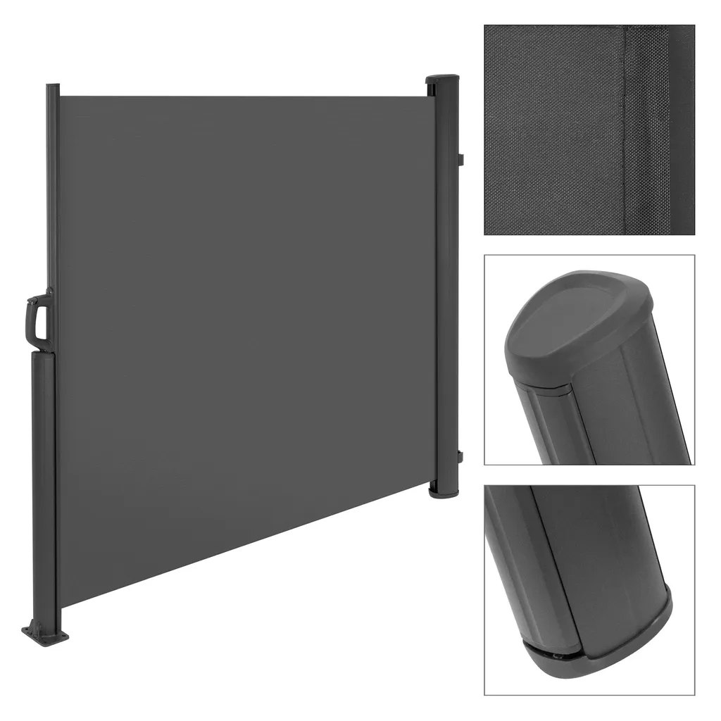 Koopman Windschutz Für Terrasse - 3x1,4 M - Anthrazit - Einziehbar 4 Koopman Windschutz Für Terrasse - 3x1,4 M - Anthrazit - Einziehbar - Image 4