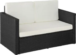 Tectake Rattan Lounge Korfu - Schwarz -Stil Beet Verkaufsgeschäft c7ee63f6d28a6d132aa814d3b1ebbd56