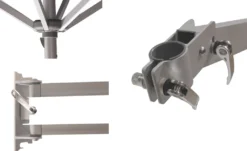 ACAZA Sonnenschirm 250 Cm Rund Mit Wand Halterung Ohne Schirmständer Für Balkon Oder Terrasse, Marktschirm Gartenschirm Terrassenschirm, Knickbar Mit Windauslass, Grau 10 ACAZA Sonnenschirm 250 Cm Rund Mit Wand Halterung Ohne Schirmständer Für Balkon Oder Terrasse, Marktschirm Gartenschirm Terrassenschirm, Knickbar Mit Windauslass, Grau -Stil Beet Verkaufsgeschäft ca9d4ffe4ae35ed312b1b6410e3301f4