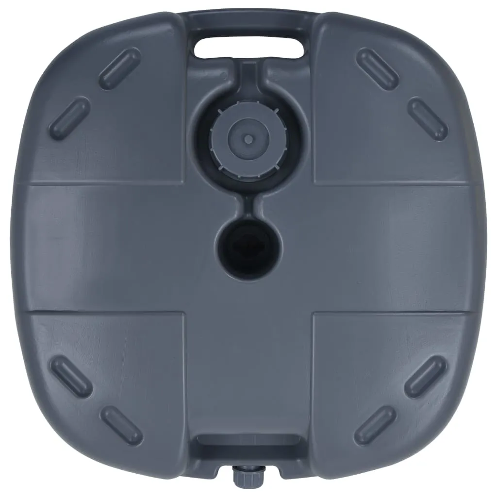 VidaXL Tragbarer Sonnenschirmständer Grau Sand/Wasser 4 VidaXL Tragbarer Sonnenschirmständer Grau Sand/Wasser - Image 4