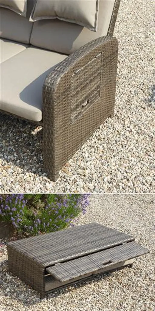 Greemotion Gartenbank 3-in-1 Bahia Rondo, Ca. 121 X 99 X 86 Cm Braun Kunststoff 9 Greemotion Gartenbank 3-in-1 Bahia Rondo, Ca. 121 X 99 X 86 Cm Braun Kunststoff - Image 9