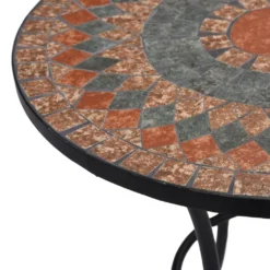 VidaXL Mosaik-Bistrotisch Orange / Grau 60 Cm Keramik -Stil Beet Verkaufsgeschäft cff6f594f15977f4420d1e6f2af018d2