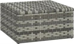 VidaXL 3-tlg. Garten-Lounge-Set Mit Kissen Grau Poly Rattan -Stil Beet Verkaufsgeschäft d02bdbb54e16792f7142f10a6d020518