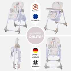 Daliya® SITONMI 3in1 Kinderhochstuhl - Babyliege Kinderstuhl Babystuhl Hochstuhl Mit 4 Räder - Korb - Neugeborenen Einlage 7 Fach Höhenverstellbar ( Beige ) -Stil Beet Verkaufsgeschäft d1225d5fc77e49810ee53d7ddac0a705