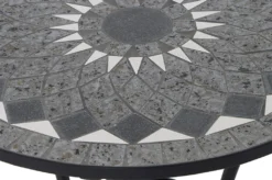 Como Tisch Rund Ø 70cm Schwarz Matt / Mosaikoptik -Stil Beet Verkaufsgeschäft d126950f7f17590498e5144da3936f64