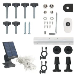 Mucola Klemmmarkise 300-120cm Grau Mit LED Balkon Markise Sonnenschutz Terasse Fenstermarkise Balkonmarkise Sonnensegel Windschutz Rollo -Stil Beet Verkaufsgeschäft d1cadaa0ee18fb67e689015af689eb14