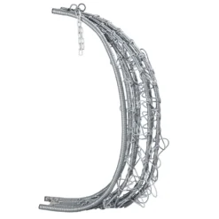 Juskys Hängesessel Aria Mit Kissen - Höhenverstellbar & Faltbar - Polyrattan Hängeschaukel Outdoor & Indoor - Korbhängesessel Silber Bis 130kg -Stil Beet Verkaufsgeschäft d1ee64e3fd2a27446fe1c0e3f87dc398