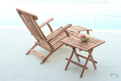 Möbilia Gartenliege Aus Teak Holz | Liegestuhl Mit 4 Liegepositionen | B 58,5 X T 149 X H 87 Cm | Natur | 11020008 | Serie GARTEN -Stil Beet Verkaufsgeschäft d304469cbdb9d05a81d5ddc7bebb72ef