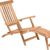 Möbilia Gartenliege Aus Teak Holz | Liegestuhl Mit 4 Liegepositionen | B 58,5 X T 149 X H 87 Cm | Natur | 11020008 | Serie GARTEN