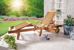 CHILLROI Verstellbare Sonnenliege Mit Beistelltisch - Akazienholz Gartenliege -Stil Beet Verkaufsgeschäft d3e1f9954c336c3da7ab22370daa52e6