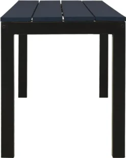 VidaXL Gartenbank 110 Cm Stahl Und WPC Schwarz -Stil Beet Verkaufsgeschäft d461e0560b98924c7e4ed0180b3c602c