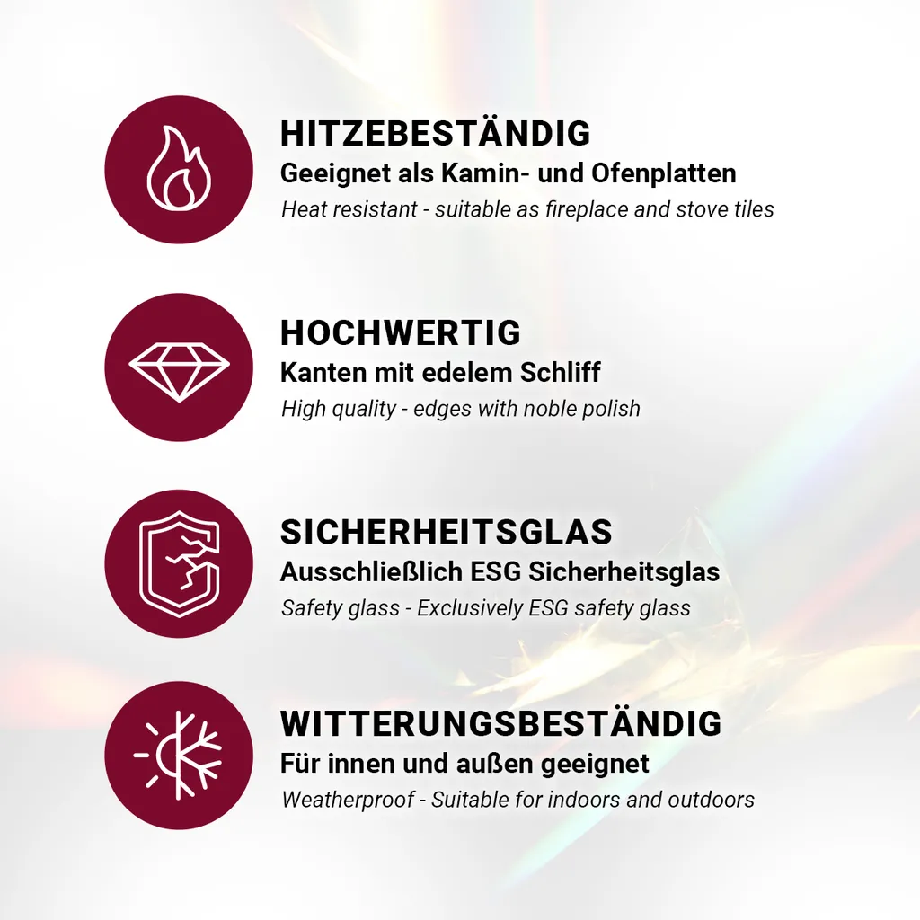 Glasplatte Kamin 80x80 Cm Schwarz Kaminplatte Kaminglas Tisch DIY Mit Facettenschliff Glas Kaminplatte Kaminglas Tisch DIY 5 Glasplatte Kamin 80x80 Cm Schwarz Kaminplatte Kaminglas Tisch DIY Mit Facettenschliff Glas Kaminplatte Kaminglas Tisch DIY - Image 5