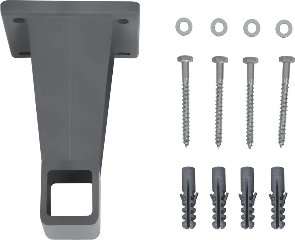 SONGMICS Wandhalterung Für Seitenmarkisen, Wandhalter, Auszugsfixierung, Grau GSA005 6 SONGMICS Wandhalterung Für Seitenmarkisen, Wandhalter, Auszugsfixierung, Grau GSA005 - Image 6