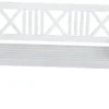Garden Pleasure Gartenbank Bank MALMÖ 3-Sitzer B 154 X T 59 X H 89 Cm, Bank Aus Weiß Lackiertem Eukalyptus-Holz