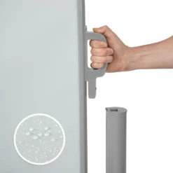 Tectake Aluminium Doppel Seitenmarkise Ausziehbar Mit Aufrollmechanismus - 200 X 600 Cm, Grau -Stil Beet Verkaufsgeschäft d65a6ebd0915912094ff24adab106b8c