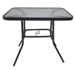 VCM Glas Gartentisch Esstisch Balkontisch Campingtisch Gartenmöbel 80x55