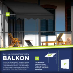 Tillvex Balkonmarkise 250 Cm Anthrazit Gelenkarm Markise Klemmmarkise Sonnenmarkise Balkon Ohne Bohren 9 Tillvex Balkonmarkise 250 Cm Anthrazit Gelenkarm Markise Klemmmarkise Sonnenmarkise Balkon Ohne Bohren -Stil Beet Verkaufsgeschäft d785b5d87f656beaffb85518c4800f6e