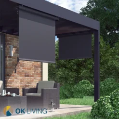 OK-Living Senkrechtmarkise Sonnenschutzrollo Seitenmarkise Anthrazit 250x140 Cm -Stil Beet Verkaufsgeschäft d8379f23f0961aec46f6e77ecd7e6cdf
