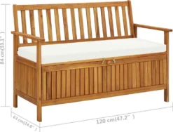 VidaXL Garten Aufbewahrungsbank Akazienholz Massiv 120 X 63 X 84 Cm 15 VidaXL Garten Aufbewahrungsbank Akazienholz Massiv 120 X 63 X 84 Cm -Stil Beet Verkaufsgeschäft d9a08b109b5cc5c7e177054cbf3c9e04