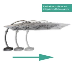 Sonnenschirm Sun 350 | Maße: 3,5 X 3,5 M | Ampelschirm | 12m² Schatten, Gastroschirm, LED -Stil Beet Verkaufsgeschäft d9f9a8d7563cb276f74dd9e6e242d3e9
