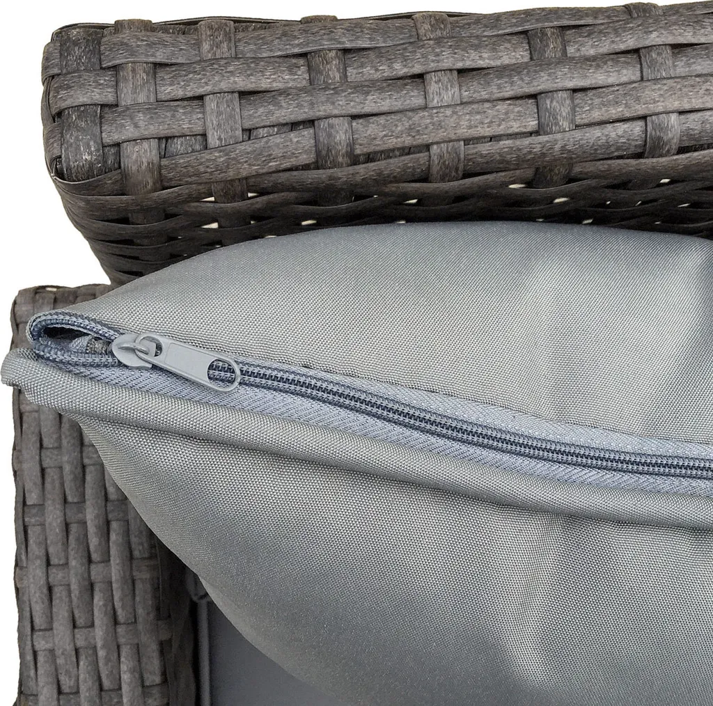 SVITA Monroe Garten-Lounge Set Polyrattan Lounge-Möbel Sitzgruppe Garten Braun 7 SVITA Monroe Garten-Lounge Set Polyrattan Lounge-Möbel Sitzgruppe Garten Braun - Image 7