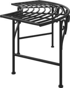 VidaXL Baumbank 113 Cm Schwarz Stahl -Stil Beet Verkaufsgeschäft db3cf9713d4c40277f9291dc9a5adf98