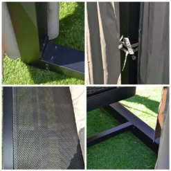 HOME DELUXE Pavillon Gartenliege PROVENCE - 236 X 180 X 210 Cm |Gartenliege Mit Sonnendach, Schwebeliege Mit Rattanbett, Doppelliege, Hollywoodschaukel -Stil Beet Verkaufsgeschäft db507ba65dfec55ff164d561d198a02e