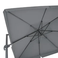 Tectake Sonnenschirm Ampelschirm 424cm Mit Fußpedal - Grau -Stil Beet Verkaufsgeschäft db5c97995c4f20a6fe92d87381b99624