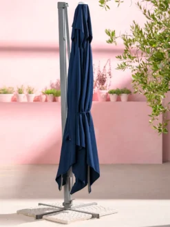 Dehner Ampelschirm Zypern, Eckig, Mit UV-Schutz 80+, 264 X 300 X 300 Cm, Aluminium/Polyester/Stahl, Dunkelblau 15 Dehner Ampelschirm Zypern, Eckig, Mit UV-Schutz 80+, 264 X 300 X 300 Cm, Aluminium/Polyester/Stahl, Dunkelblau -Stil Beet Verkaufsgeschäft db7b2db0bef134129fac5978829fd3ce