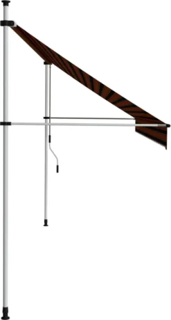 VidaXL Einziehbare Markise Handbetrieben 400 Cm Orange Und Braun -Stil Beet Verkaufsgeschäft dcfdf8c3b12ffb4af697a2e759c42031