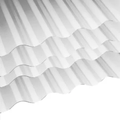 Dachplatten-Set 3x3 M, PVC-Welldachplatten Profil 76/18 Mm, Farblos Klar