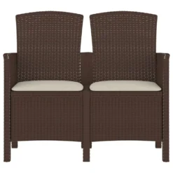 VidaXL 2-Sitzer Gartenbank Mit Kissen PP Rattan Braun 8 VidaXL 2-Sitzer Gartenbank Mit Kissen PP Rattan Braun -Stil Beet Verkaufsgeschäft de191483c2d283e02bd25702dfc418f0