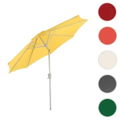 Sonnenschirm Asti, Gartenschirm, Ø 2,7m Neigbar Polyester/Alu 5kg Gelb -Stil Beet Verkaufsgeschäft df0bc5c781178153a2af8fddddc0e3a2