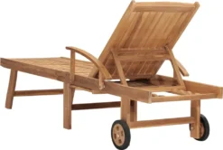 VidaXL Sonnenliege Massivholz Teak -Stil Beet Verkaufsgeschäft df7043212f09ef6c56f5d217013434da