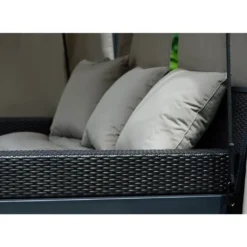 HOME DELUXE Pavillon Gartenliege PROVENCE - 236 X 180 X 210 Cm |Gartenliege Mit Sonnendach, Schwebeliege Mit Rattanbett, Doppelliege, Hollywoodschaukel -Stil Beet Verkaufsgeschäft df8febcb4289b0a1efb7c4be5e014268