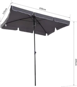 Outsunny Sonnenschirm Gartenschirm Strandschirm Balkonschirm Schirm Sonnenschutz Knickbar (Grau+Schwarz) 13 Outsunny Sonnenschirm Gartenschirm Strandschirm Balkonschirm Schirm Sonnenschutz Knickbar (Grau+Schwarz) -Stil Beet Verkaufsgeschäft df937bf5b9b81389a4efcf65986d6e7d