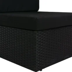VidaXL Modulares 2-Sitzer-Sofa Poly Rattan Schwarz -Stil Beet Verkaufsgeschäft dfcbb2d8407aef017d3dba82d4cb89b4 1
