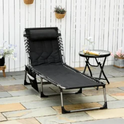 Outsunny Sonnenliege Faltbar Gartenliege Klappliege Mit Kissen Garten 5-stufige Rückenlehne Verstellbar Stahl Oxford-Stoff Schwarz 188 X 57 X 30 Cm 10 Outsunny Sonnenliege Faltbar Gartenliege Klappliege Mit Kissen Garten 5-stufige Rückenlehne Verstellbar Stahl Oxford-Stoff Schwarz 188 X 57 X 30 Cm -Stil Beet Verkaufsgeschäft e1289fdcc2bfb1ce8afc2458862376d5