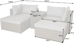 Outdoor Garten Lounge Set XXL MODULAR Natur Polyrattan Sitzgruppe Inklusive Kissen -Stil Beet Verkaufsgeschäft e19b3f13894457094f6b9b86a001fc9a