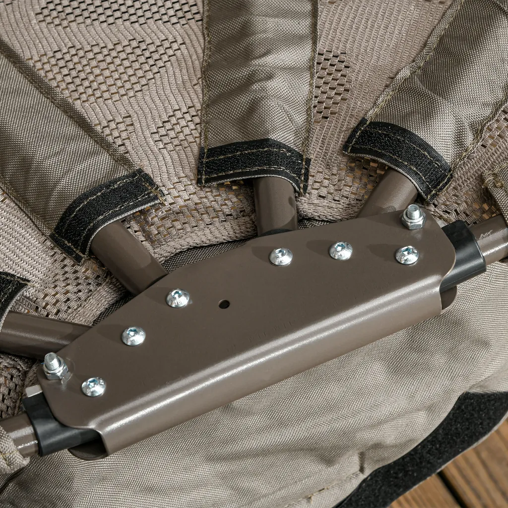 Outsunny Hängesessel, 2 Sitzer Hängestuhl Mit Kissen, Hängeschaukel Mit Klappbarem Sitzkorb, Seitentaschen Für Indoor, Outdoor, Bis 240 Kg Belastbar, Polyester+Stahl, Sand 8 Outsunny Hängesessel, 2 Sitzer Hängestuhl Mit Kissen, Hängeschaukel Mit Klappbarem Sitzkorb, Seitentaschen Für Indoor, Outdoor, Bis 240 Kg Belastbar, Polyester+Stahl, Sand – Bild 8