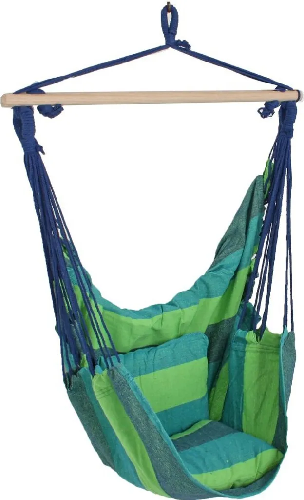 Garden Pleasure Hängesessel TOBAGO Blau/grün Hängesitz 1 Garden Pleasure Hängesessel TOBAGO Blau/grün Hängesitz