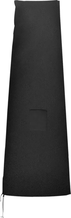 Outsunny Sonnenschirm Schutzhülle Für Sonnenshirm Bis Ø400 Cm Abdeckung Schirmschutzhaube Mit Reißverschluss, Tasche Stab Oxfordstoff Schwarz 200 X 50/80 Cm