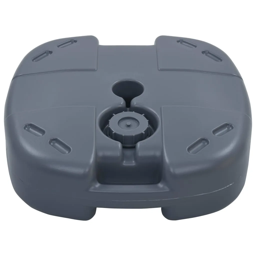 VidaXL Tragbarer Sonnenschirmständer Grau Sand/Wasser 3 VidaXL Tragbarer Sonnenschirmständer Grau Sand/Wasser - Image 3