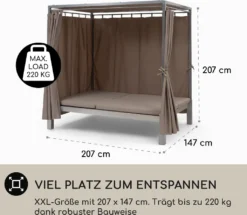 Blumfeldt Sonnenliegen Für 2 Personen, Liege Für Den Garten & Terrasse, Große Sonneninsel Outdoor, Doppelliege Mit Verstellbarer Rückenlehne, Sonnenliege Mit Dach, Liegeinsel Wasserfest, Garten Möbel 14 Blumfeldt Sonnenliegen Für 2 Personen, Liege Für Den Garten & Terrasse, Große Sonneninsel Outdoor, Doppelliege Mit Verstellbarer Rückenlehne, Sonnenliege Mit Dach, Liegeinsel Wasserfest, Garten Möbel -Stil Beet Verkaufsgeschäft e3eef05d9a50a2ae4ff8ed34cc30a230