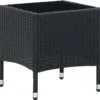 VidaXL Gartentisch Schwarz 40x40x45 Cm Poly Rattan