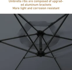 EINFEBEN Sonnenschirm Alu Ampelschirm ? 350cm Grau Gartenschirm Mit Staender, Hoehenverstellbar, Klappbar, UV-Schutz 40+ Diverse Farben Wasserabweisende Marktschirm 9 EINFEBEN Sonnenschirm Alu Ampelschirm ? 350cm Grau Gartenschirm Mit Staender, Hoehenverstellbar, Klappbar, UV-Schutz 40+ Diverse Farben Wasserabweisende Marktschirm -Stil Beet Verkaufsgeschäft e4f60d54e8cd16fce3ecc859a4b6a87c