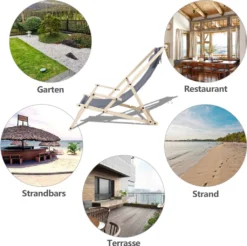 EINFEBEN Liegestuhl Campingstuhl Klappliege Strand Klappbar Sonnenstuhl Holz Sonnenliege Grau 8 EINFEBEN Liegestuhl Campingstuhl Klappliege Strand Klappbar Sonnenstuhl Holz Sonnenliege Grau -Stil Beet Verkaufsgeschäft e599794071544615486a4a4e922c161e