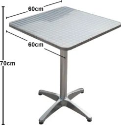 Garden Pleasure Bistro Tisch 60x60 Gartentisch Garten Terrasse Beistelltisch -Stil Beet Verkaufsgeschäft e7a7d22320b573f479c5470c9cd0ed49