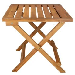 ECD Germany Gartentisch, 46x46x46 Cm, Braun, Aus Kiefernholz, Klappbar, Massiv, Für Ihren Balkon Terrasse Oder Garten, Holztisch Balkontisch Klapptisch Beistelltisch Campingtisch Tisch Gartenmöbel -Stil Beet Verkaufsgeschäft e7c2847ec607aa766d806178ee97687a